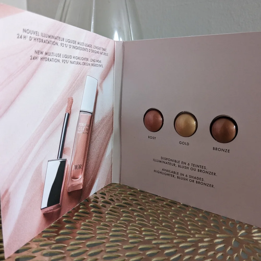 Dior glow maximizer shade card